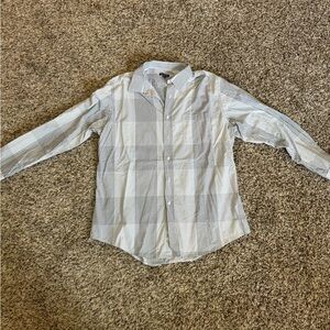 Gray and White Plaid Button Down Shirt | Men’s Workwear | Casual Button Down